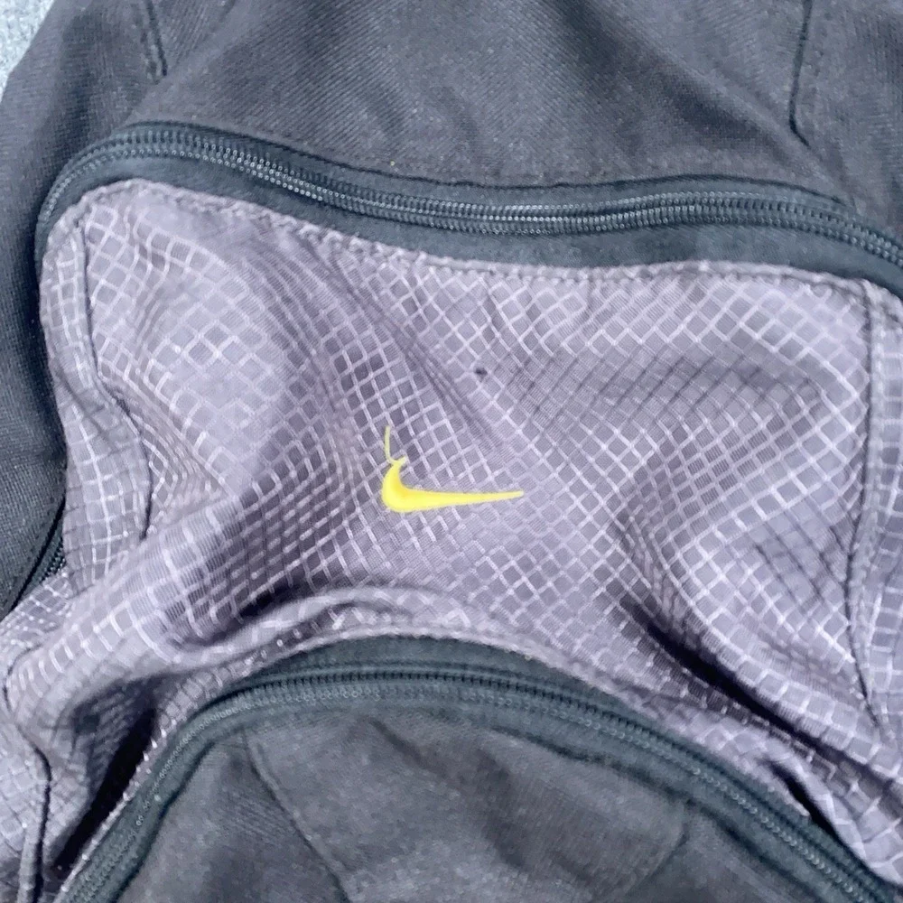 Vintage Nike Travis Scott Mini Swoosh Spell Out Backpack Book Bag‎ Black Yellow